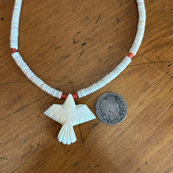 Vintage Carved Bird Tribal Choker - Picture 10 of 11